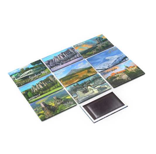 Set of 10 Large Photo Magnets - 3.5*2.5 inches